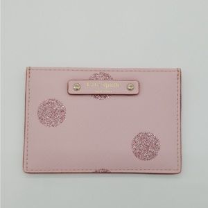Kate Spade Pink Polkadot Card Holder